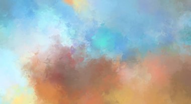 Sanatsal soyut arkaplan. Doku boyalı duvar kağıdı. Boya darbeleriyle yaratıcı bir illüstrasyon. Fırça desenli resim.