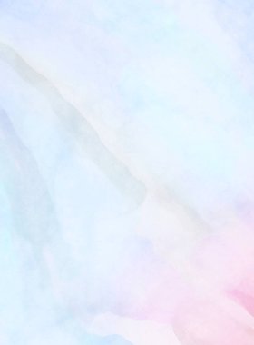 Pastel renklerde suluboya resim. Poster, duvar sanatı, afiş, kart, kitap kapağı ya da ambalaj için rahatlatıcı kompozisyonun yumuşak renkli çizimi. Modern fırça darbeleri resim.