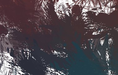 Sanatsal soyut arkaplan. Doku boyalı duvar kağıdı. Boya darbeleriyle yaratıcı bir illüstrasyon. Fırça desenli resim.