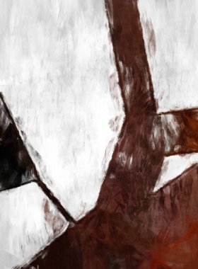 Soyut arkaplanda pürüzlü fırça darbeleri. Fırça boyası. Renkli boya darbeleri. Eşsiz duvar sanatı. Tuvaldeki modern sanat. Renkli çağdaş sanat eserleri. 