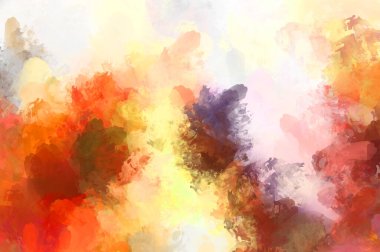 Renkli fırça darbelerinin soyut arkaplanı. fırçalanmış canlı duvar kağıdı. resmedilmiş sanat eseri. Eşsiz ve yaratıcı illüstrasyon.