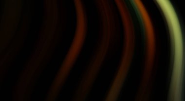 Siyah arka planda renkli düz çizgiler. Sıvı ve sıvı renkli dalgalar karanlıkta akıyor. Duvar kağıdı, afiş, arkaplan, kart, kitap, kapak, poster, afiş, broşür