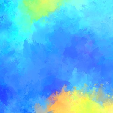 Boya darbeleri. 2D İllüstrasyon. Taranmış Boyalı Soyut Arkaplan. Fırça darbesi ile boyanmış. Modern sanat.