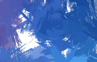 Sanatsal soyut arkaplan. Doku boyalı duvar kağıdı. Boya darbeleriyle yaratıcı bir illüstrasyon. Fırça desenli resim.