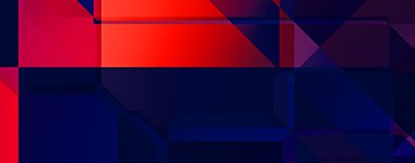 Üçgen arka planda üst üste dizayn ediliyor. Soyut geometrik duvar kağıdı. Geometrik renkli üçgen şekiller.