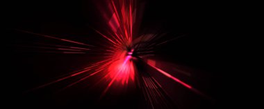 Fütürist mercek patlaması. Parlayan parçacıkları ve çizgileri olan ışık patlaması yıldızı. Güzel soyut ışın arkaplanı.