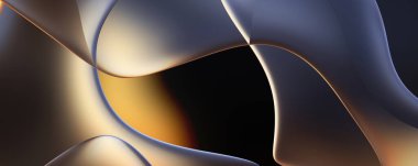 Soyut arkaplan. Değişken renk değişim dalgaları, dinamik hareketlerle. Işık dalgalarının neon renkli soyut tasarımı. Duvar kağıdı, afiş, arkaplan, kart, kitap illüstrasyonu, web sitesi.