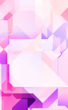 Renkli ve canlı geometrik şekiller katmanları var. Bir teknoloji planının dijital illüstrasyonu. Gelecekçi tasarım şablonu.