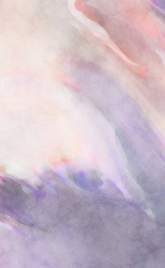 Alkol mürekkebini andıran rahatlatıcı fırça darbelerinin modern resmi. Poster, duvar sanatı, afiş, kart, kitap kapağı veya ambalaj için pastel renkli suluboya resim.