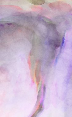 2D çizim. Sanatsal arkaplan resmi. Tablo üzerinde soyut resim. Çağdaş sanat. El yapımı resim. Renkli doku. Modern sanat eserleri. Yüzeyde suluboya fırça darbeleriyle boyama.