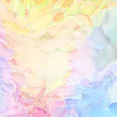 Çağdaş sanat. El işçiliğinin renkli dokusu. Modern resim. Yüzeyde suluboya vuruşlar. Sanatsal arkaplan resmi. Tablo üzerinde soyut resim. Fırça darbeleri. 