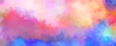 Sanatsal canlılık ve renkli duvar kağıdı. Taranmış Soyut Arkaplan. Fırça darbeli resim. 