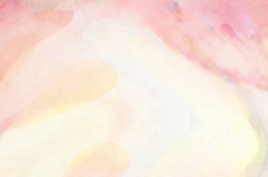 Pastel renklerde suluboya resim. Poster, duvar sanatı, afiş, kart, kitap kapağı ya da ambalaj için rahatlatıcı kompozisyonun yumuşak renkli çizimi. Modern fırça darbeleri resim.