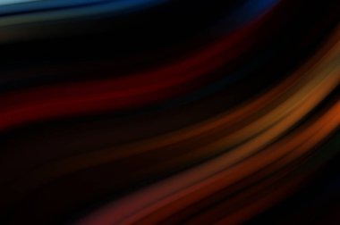 Siyah arka planda renkli düz çizgiler. Sıvı ve sıvı renkli dalgalar karanlıkta akıyor. Duvar kağıdı, afiş, arkaplan, kart, kitap, kapak, poster, afiş, broşür