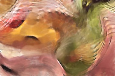 Modern sanat. Renkli çağdaş sanat eserleri. Renkli boya darbeleri. Soyut arkaplanda fırça darbeleri. fırça boyası.