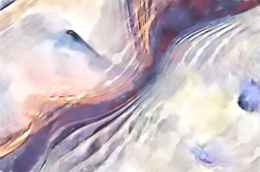 Modern sanat. Renkli çağdaş sanat eserleri. Renkli boya darbeleri. Soyut arkaplanda fırça darbeleri. fırça boyası.