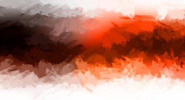 Renkli fırça darbelerinin 2D çizimi. Dekoratif desenli resim. canlı boya desenli arkaplan.