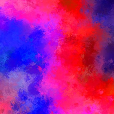 Canlı fırça darbeleriyle boyanmış. Renkli desenli resim. Fırçalanmış duvar kağıdını boya.