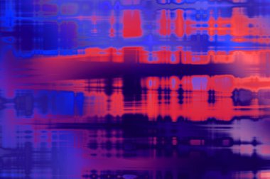 Soyut arkaplan. Yaşlanmış grunge dokusunda geometrik elementler. Farklı renk desenli grafiksel illüstrasyon.