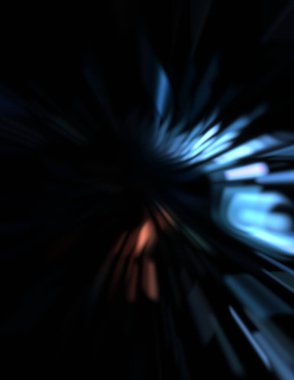 Işık parçacık izleri. Parlayan parçacıkları ve çizgileri olan ışık patlaması yıldızı. Güzel hareketli soyut ışın arkaplanı.