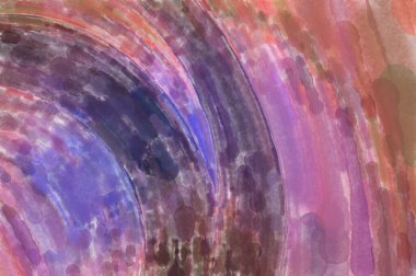 Çağdaş sanat. El yapımı resim. Modern sanat eserleri. Yüzeyde suluboya fırça darbeleriyle resim yapmak. 2D çizim. Sanatsal arkaplan resmi. Tablo üzerinde soyut resim. Renkli doku.