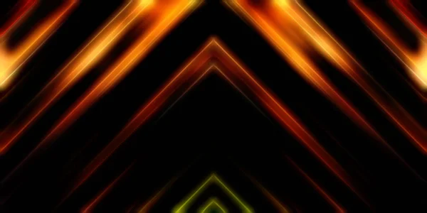 Abstrakt Lysande Geometriska Ljus Bakgrund Fractal Symmetrisk Grafisk Illustration Skärande — Stockfoto