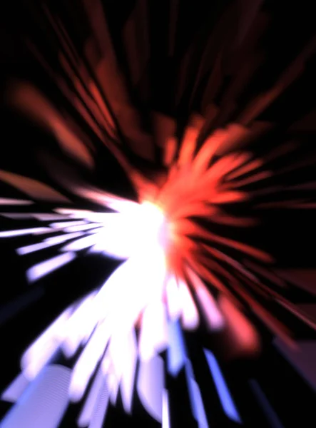 Világos Részecske Nyomok Fényrobbanás Csillag Izzó Részecskékkel Vonalakkal Gyönyörű Mozgó — Stock Fotó