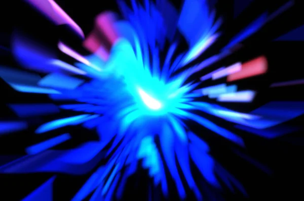 Light Particle Trails Light Explosion Star Glowing Particles Lines Beautiful — Stock Photo, Image