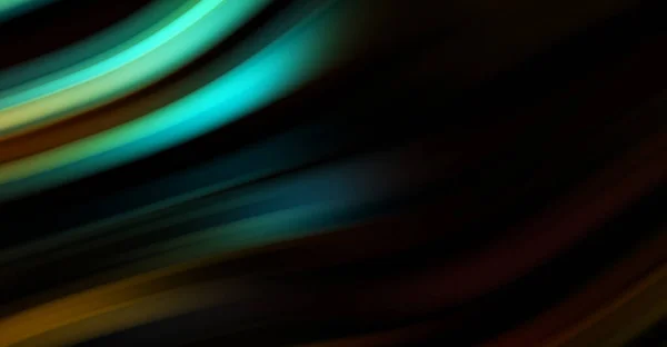 Linhas Suaves Coloridas Fundo Preto Ondas Cores Vibrantes Líquidas Fluidas — Fotografia de Stock