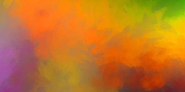 Twórcze Tło Malowana Kompozycja Tętniącymi Życiem Pociągnięciami Pędzla Teksturowany Kolorowy — Zdjęcie stockowe