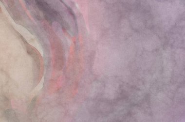 Pastel renklerde suluboya resim. Poster, duvar sanatı, afiş, kart, kitap kapağı ya da ambalaj için rahatlatıcı kompozisyonun yumuşak renkli çizimi. Modern fırça darbeleri resim.