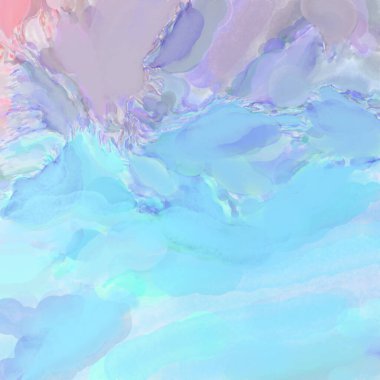 Soyut doku. Yüzeyde etkileyici el yapımı suluboya. Suluboya fırça darbeleri. Modern sanat. Çok renkli arkaplan. Çağdaş duvar sanatı. Renkli bir fon. 2d illüstrasyon.