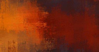 Çapraz vahşi fırça darbeleriyle arka plan. Renkli ve canlı bir tasvir. Boyalı sanat. Yaratıcı soyut resim.