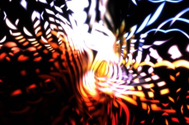 Işık parçacık izleri. Parlayan parçacıkları ve çizgileri olan ışık patlaması yıldızı. Güzel hareketli soyut ışın arkaplanı.