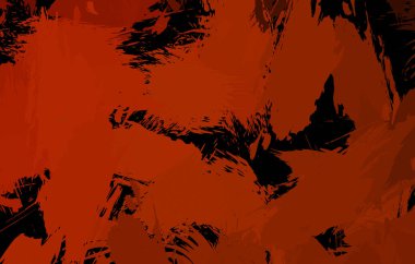 Vahşi fırça darbeleriyle yaratıcı soyut resim. Artistik fırça darbeleriyle donatılmış. Renkli ve canlı bir tasvir. Boyalı sanat.