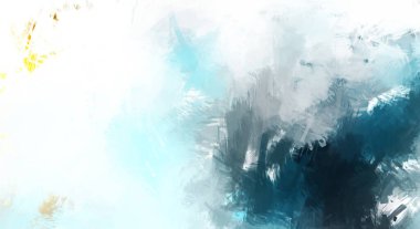 Canlı fırça darbeleriyle boyanmış. Renkli desenli resim. Fırçalanmış duvar kağıdını boya.