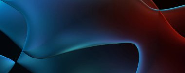 Soyut arkaplan. Değişken renk değişim dalgaları, dinamik hareketlerle. Işık dalgalarının neon renkli soyut tasarımı. Duvar kağıdı, afiş, arkaplan, kart, kitap illüstrasyonu, web sitesi.