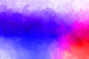 Renkli fırça darbelerinin 2D çizimi. Dekoratif desenli resim. canlı boya desenli arkaplan.