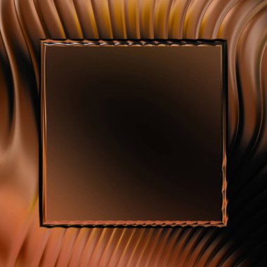 Soyut çerçeveli arkaplan. Renkli, canlı, dalgalı bir duvar kağıdı. Merkezi çerçeveli yaratıcı grafik 2d çizim. Dinamik şekilli modaya uygun sıvı örtüsü.