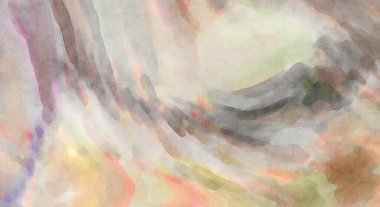 Alkol mürekkebini andıran rahatlatıcı fırça darbelerinin modern resmi. Poster, duvar sanatı, afiş, kart, kitap kapağı veya ambalaj için pastel renkli suluboya resim.