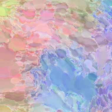 El yapımı sürreal soyut desenli suluboya. Modern sanatsal resim. 2D çizim. Arkaplan boyası karışımı. Yaratıcı duvar sanatı. Çağdaş sanat.