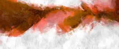 Soyut arkaplanda pürüzlü fırça darbeleri. Fırça boyası. Renkli boya darbeleri. Eşsiz duvar sanatı. Tuvaldeki modern sanat. Renkli çağdaş sanat eserleri. 