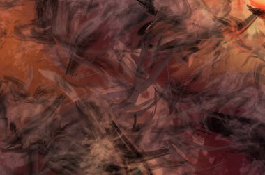 Modern sanat. Taranmış Boyalı Soyut Arkaplan. Fırça darbesi ile boyanmış. Boya darbeleri. 2B Görüntü