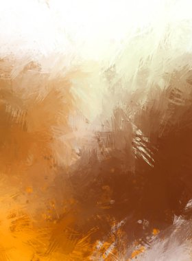 Yaratıcı soyut resim. Artistik fırça darbeleriyle donatılmış. Renkli ve canlı bir illüstrasyon. boyalı sanat