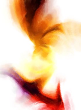 Modern sanat. Renkli çağdaş sanat eserleri. Renkli boya darbeleri. Soyut arkaplanda fırça darbeleri. fırça boyası.