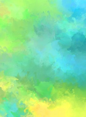 Renkli fırça darbelerinin 2D çizimi. Dekoratif desenli resim. canlı boya desenli arkaplan.