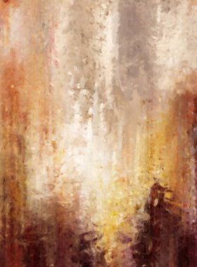 Modern sanat. Renkli çağdaş sanat eserleri. Renkli boya darbeleri. Soyut arkaplanda fırça darbeleri. Fırça boyası. Eşsiz duvar sanatı.