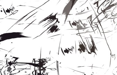 Renkli fırça darbelerinin 2B çizimi. Dekoratif doku resmi. Canlı boya desenli arka plan. Kaotik fırça darbeleri resim.