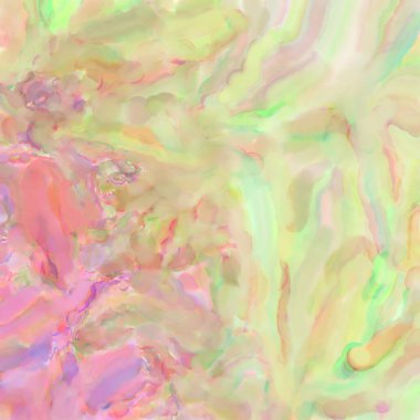 El yapımı sürreal soyut desenli suluboya. Modern sanatsal resim. 2D çizim. Arkaplan boyası karışımı. Yaratıcı duvar sanatı. Çağdaş sanat.