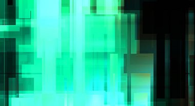 Fütürist soyut geometrik duvar kağıdı. Geometrik renkli şekiller. Dikdörtgen şekilli arka plan. Bir teknolojinin dijital illüstrasyonuName.